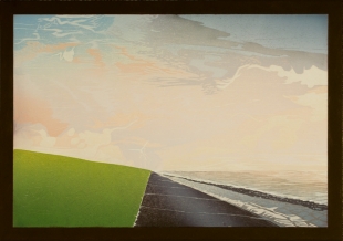 Antje Veldstra -zonder titel- houtdruk - 2009 - 460 x 310 mm