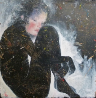 Zonder titel • 2018 • olieverf op paneel • 75 x 74 cm