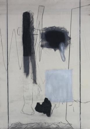 het oog dient te reizen - 2015 - gemengde techniek op katoen - 212x144cm