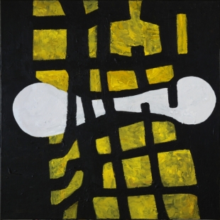 zonder titel - 2017 - acryl op doek - 80 x 80 cm