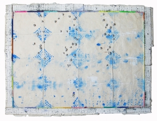 zonder titel, 2011-2013, gemengde techniek op papier, 55,5 x 76 cm