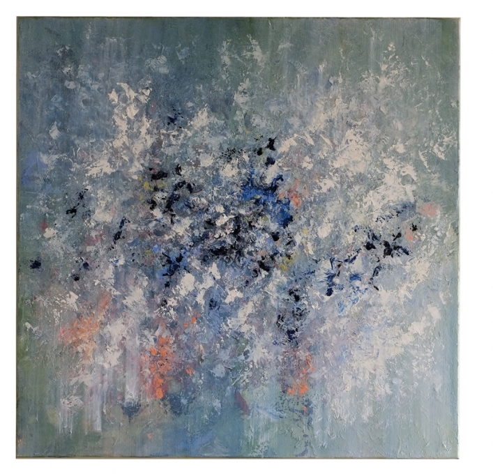 zonder titel, 2013/14, olieverf op doek, 90 x 90 cm
