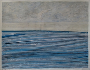 aan zee '52 , 2006, mixed media op karton/paneel