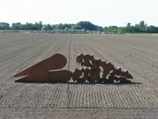 Narcisus, 2012, cortenstaal, h.126xb500xd42 cm
